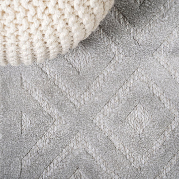 Portmany Neutral Diamond Trellis Indoor/outdoor Area Rug